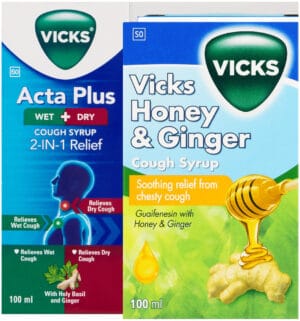 Vicks Acta Plus Wet & Dry Cough Syrup 100ml