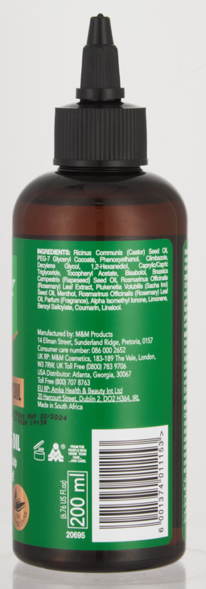 Sofnfree Black Castor Oil Anti-Dandruff Moisturising Oil 200ml