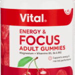 Vital Cherry Burst Flavour Energy & Focus Adult Gummies 60pk