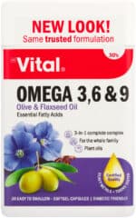 Vital Omega 3, 6 & 9 Softgel Capsules 30pk