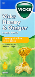 Vicks Honey & Ginger Cough Syrup 150ml