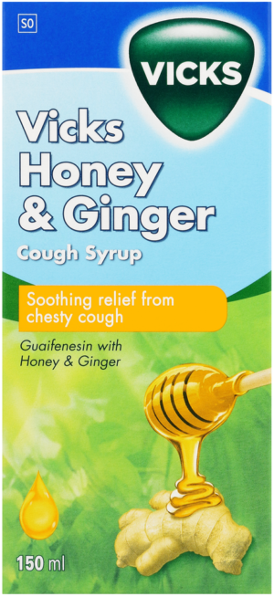 Vicks Honey & Ginger Cough Syrup 150ml