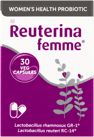 image-0 Reuterina Femme Probiotic Veg Capsules 30pk