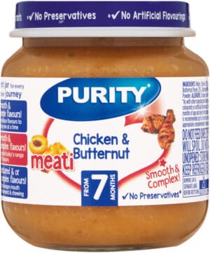 Purity From 7 Months Chicken & Butternut Meati 125ml