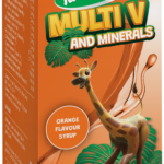 Junglevites Orange Flavour Multi V and Minerals Syrup 150ml