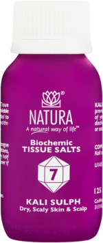 Natura Kali Sulph Biochemic Tissue Salt Tablets 125pk