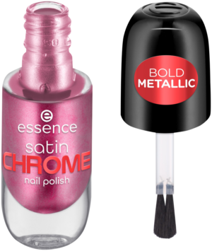 Essence Meta Maroon Satin Chrome Nail Polish 8ml