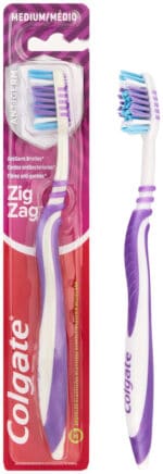 Colgate ZigZag Medium Anti-Germ Toothbrush 1s