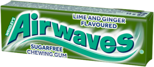 Wrigley's Airwaves Lime and Ginger Flavoured Sugarfree Chewing Gum 10pk