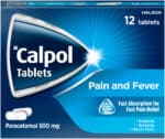 Calpol 500mg Pain and Fever Tablets 12pk