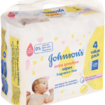 Johnson's Extra Sensitive Fragrance Free Wipes 4 x 56pk