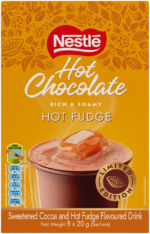 Nestlé Fudge Sundae & Chocolate Flavoured Hot Chocolate 8 x 20g