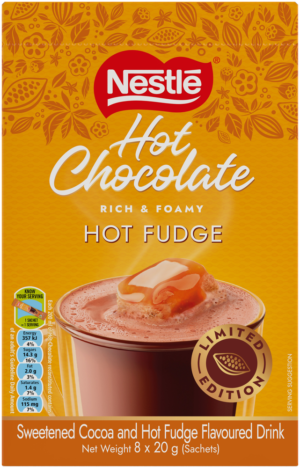 Nestlé Fudge Sundae & Chocolate Flavoured Hot Chocolate 8 x 20g
