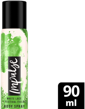 Impulse White Lace and Festival Fields Aerosol Deodorant Body Spray 90ml
