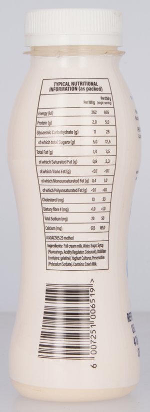 First Choice Peach Flavoured Low Fat Drinking Dairy Snack 250g