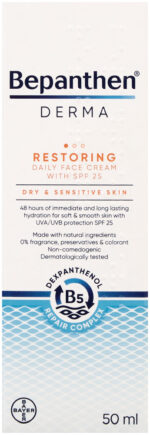 Bepanthen DERMA SPF 25 Restoring Daily Face Cream 50ml