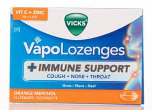 Vicks VapoLozenges Orange Menthol Immune Support Lozenges 16pk