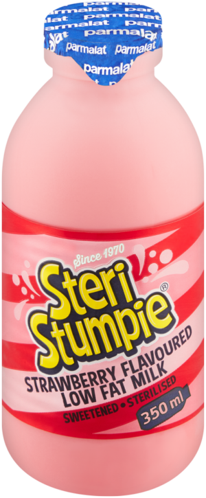 Steri Stumpie Strawberry Flavoured Low Fat Milk 350ml