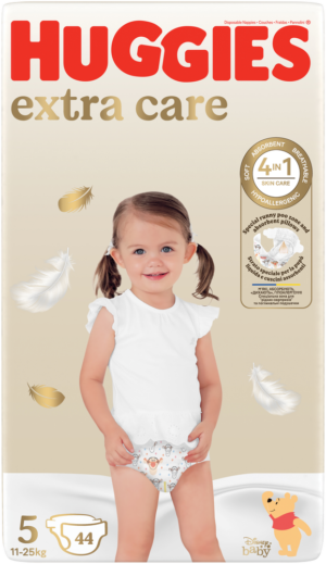 Huggies Extra Care Size 5 Disposable Nappies 44pk
