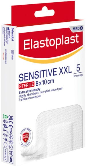 Elastoplast Sensitive XXL Sterile Dressings 5pk