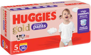Huggies Gold Size 5 Disposable Nappy Pants 50pk