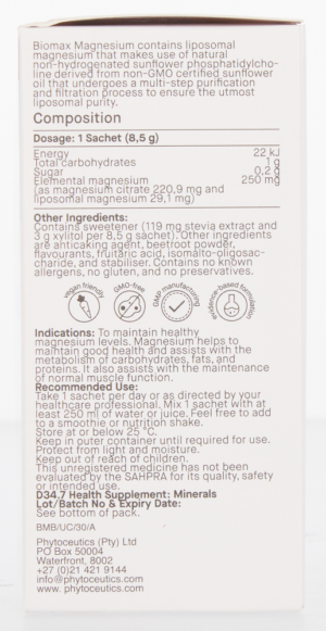 Coyne Healthcare Biomax Berry Flavour Magnesium Complex Powder Sachets 30pk