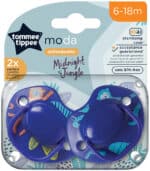 Tommee Tippee 6-18 Months Midnight Jungle Soothers 2pk