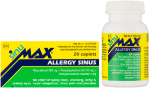Sinumax Allergy Sinus Relief Caplets 20pk