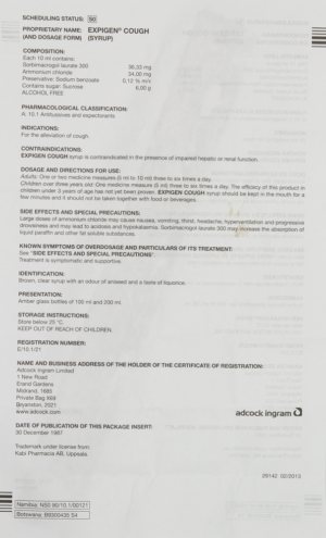 image-0 Expigen Cough Syrup 100ml