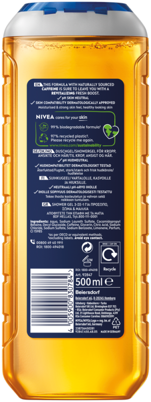 Nivea MEN Boost 3-in-1 Shower Gel 500ml