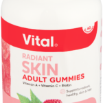 Vital Tangy Raspberry Flavour Radiant Skin Adult Gummies 60pk