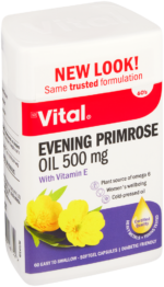 Vital 500mg Pure Evening Primrose Oil Capsules 60pk