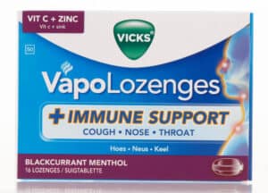 Vicks VapoLozenges Blackcurrant Menthol Immune Support Lozenges 16pk