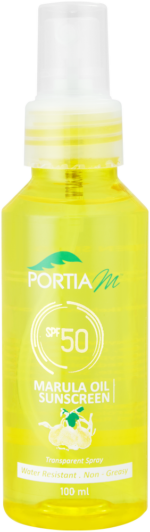 Portia M Marula SPF 50 Oil Sunscreen Spray 100ml