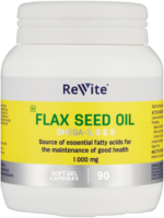 Revite Flax Seed Oil Softgel Capsules 90pk