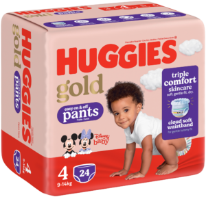 Huggies Gold Size 4 Disposable Nappy Pants 24pk