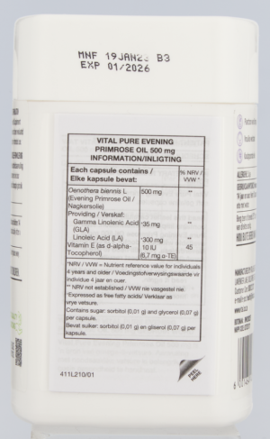 Vital 500mg Pure Evening Primrose Oil Capsules 60pk