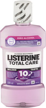 Listerine Total Care Smooth Mint Fluoride Mouthwash 500ml
