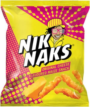 Niknaks Original Cheese Flavoured Maize Snack 50g