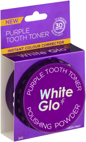 White Glo Purple Tooth Toner Polishing Powder 30g