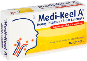 Medi-keel A Honey & Lemon Throat Lozenges 16pk