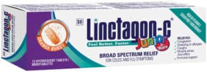 Linctagon Junior Orange Burst Effervescent Tablets 12pk
