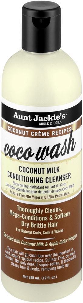 Aunt Jackie's Coconut Crème Collection Coco Wash Coconut Milk Conditioning Cleanser 355ml