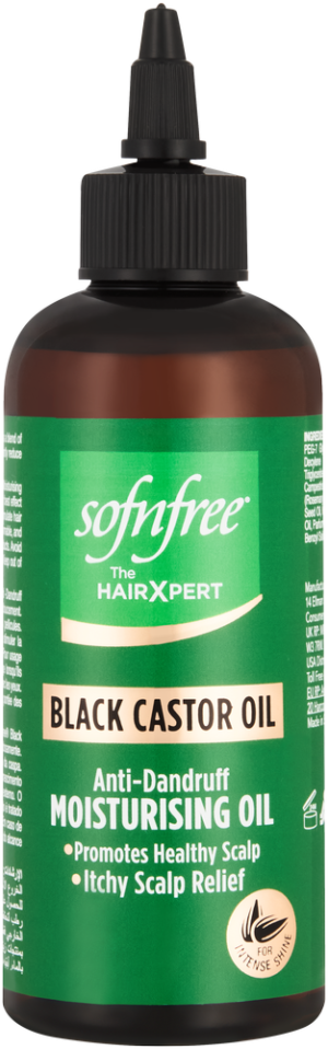 image-0 Sofnfree Black Castor Oil Anti-Dandruff Moisturising Oil 200ml