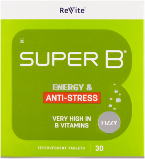 image-0 Revite Super B Energy & Anti-Stress Effervescent Tablets 30pk