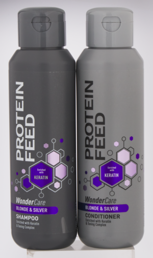 Protein Feed WonderCare Blonde & Silver Shampoo & Conditioner Set 2 x 500ml