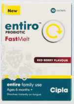 Entiro Red Berry Flavour FastMelt Probiotic Powder 10pk