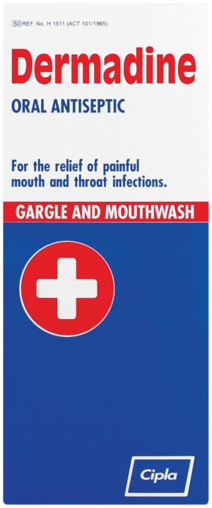 image-0 Dermadine Oral Gargle & Mouthwash Antiseptic 200ml