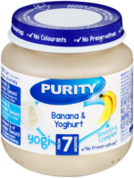 Purity From 7 Months Banana & Yoghurt Yogi 125ml