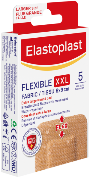 Elastoplast Flexible Fabric Wound Pad 5pk